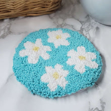 Load image into Gallery viewer, Daisy Flower Tea Coasters Punch Needle