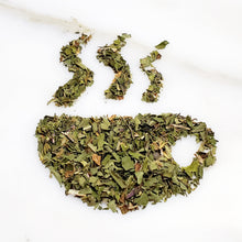 Load image into Gallery viewer, Tea cup-shaped leaves of a tea blend featuring Peppermint , for our Peppermint tea