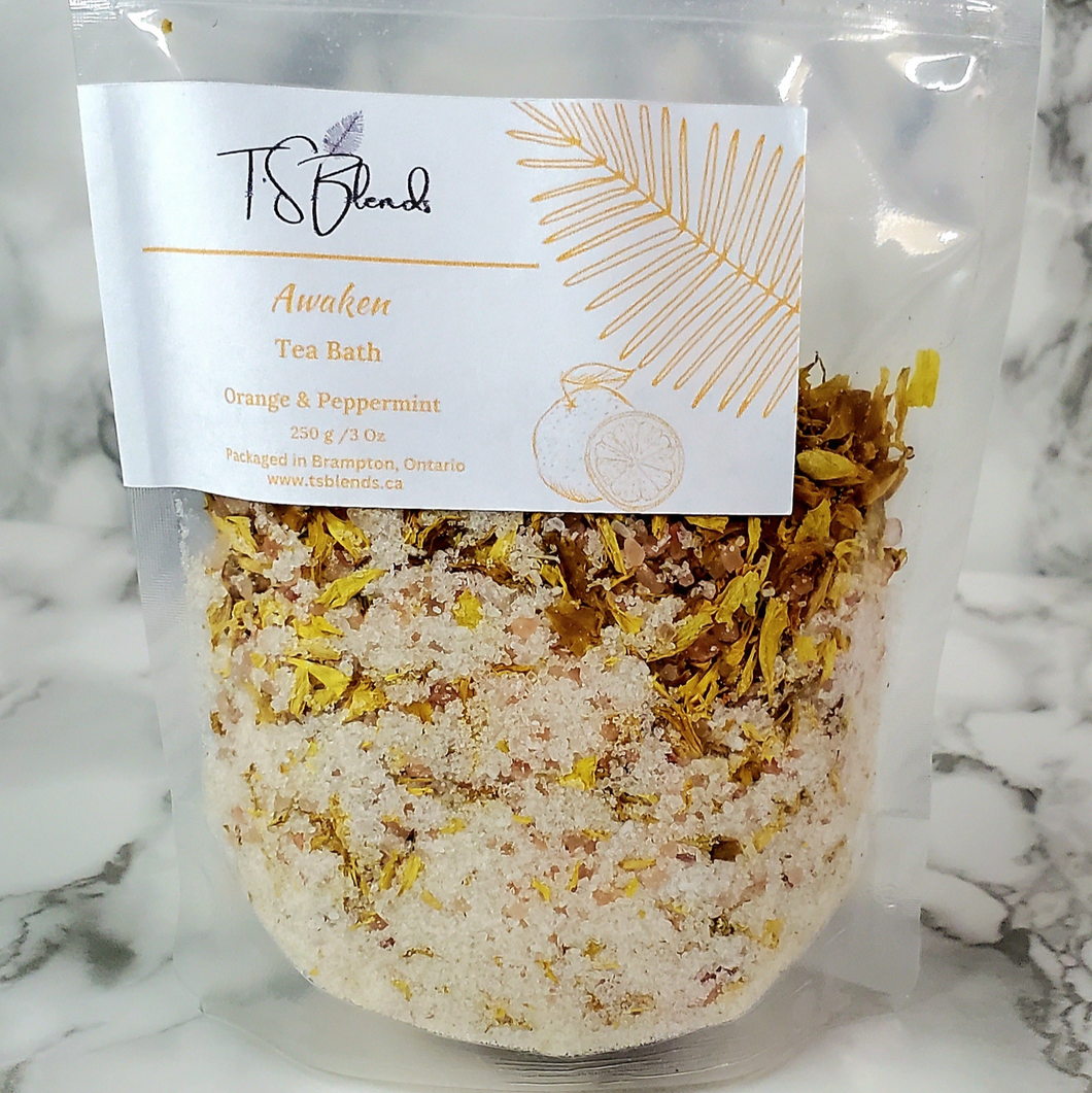 Orange & Peppermint Tea Bath Soak