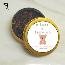 Load image into Gallery viewer, Custom Baby Shower Tea Favor Tins
